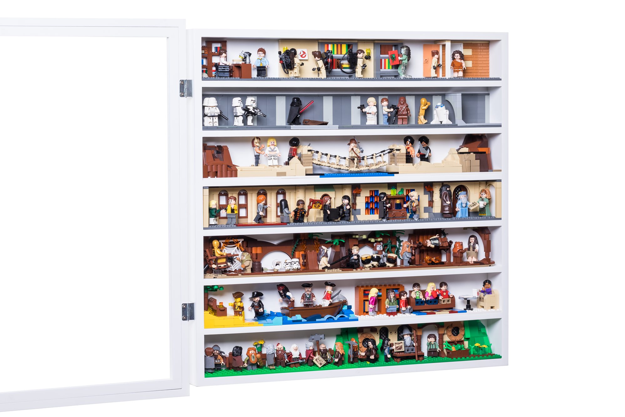 Digs for Figs display frame with miniscene dioramas